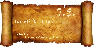Turbéki Elma névjegykártya